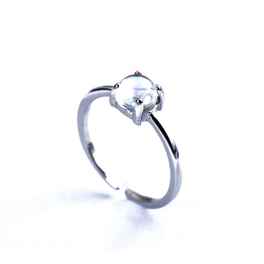 Pure Silver Natural Moonstone Ring-Your Soul Place